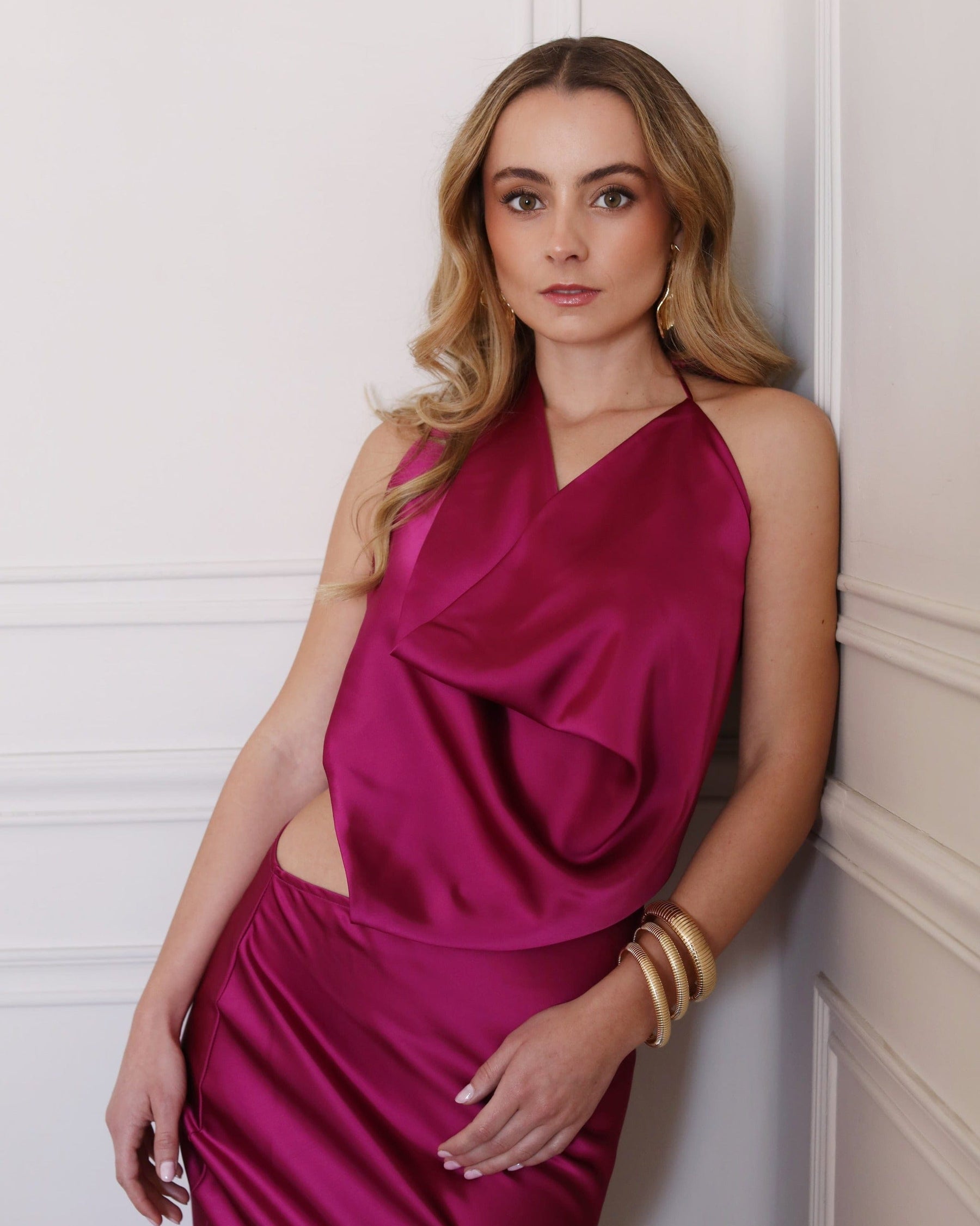 ANKARA MAGENTA DRESS