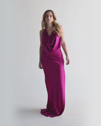 ANKARA MAGENTA DRESS