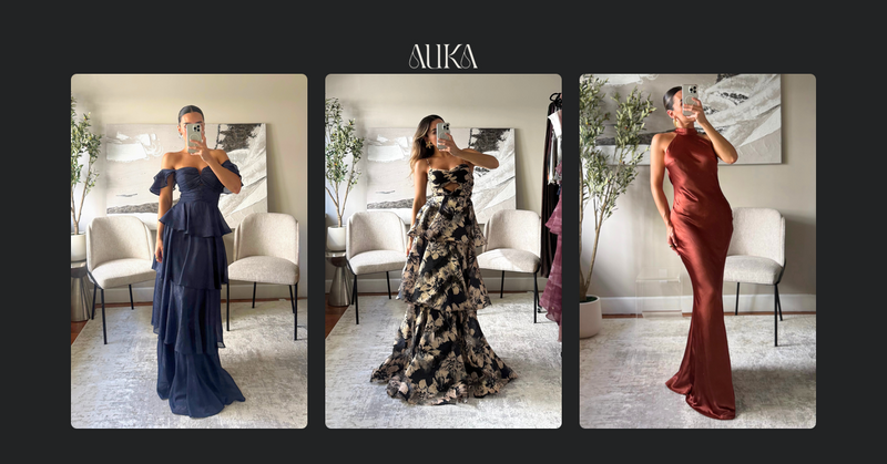 Vestido para boda civil + religiosa el mismo día: invitada con dos eventos — Auka Studio