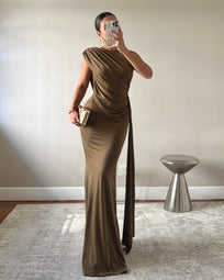 ZELI BROWN DRESS