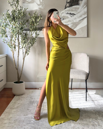 ANKARA MOSS DRESS