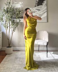 ANKARA MOSS DRESS
