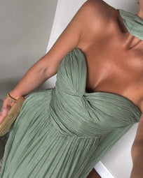 NOA DUSTY SAGE DRESS