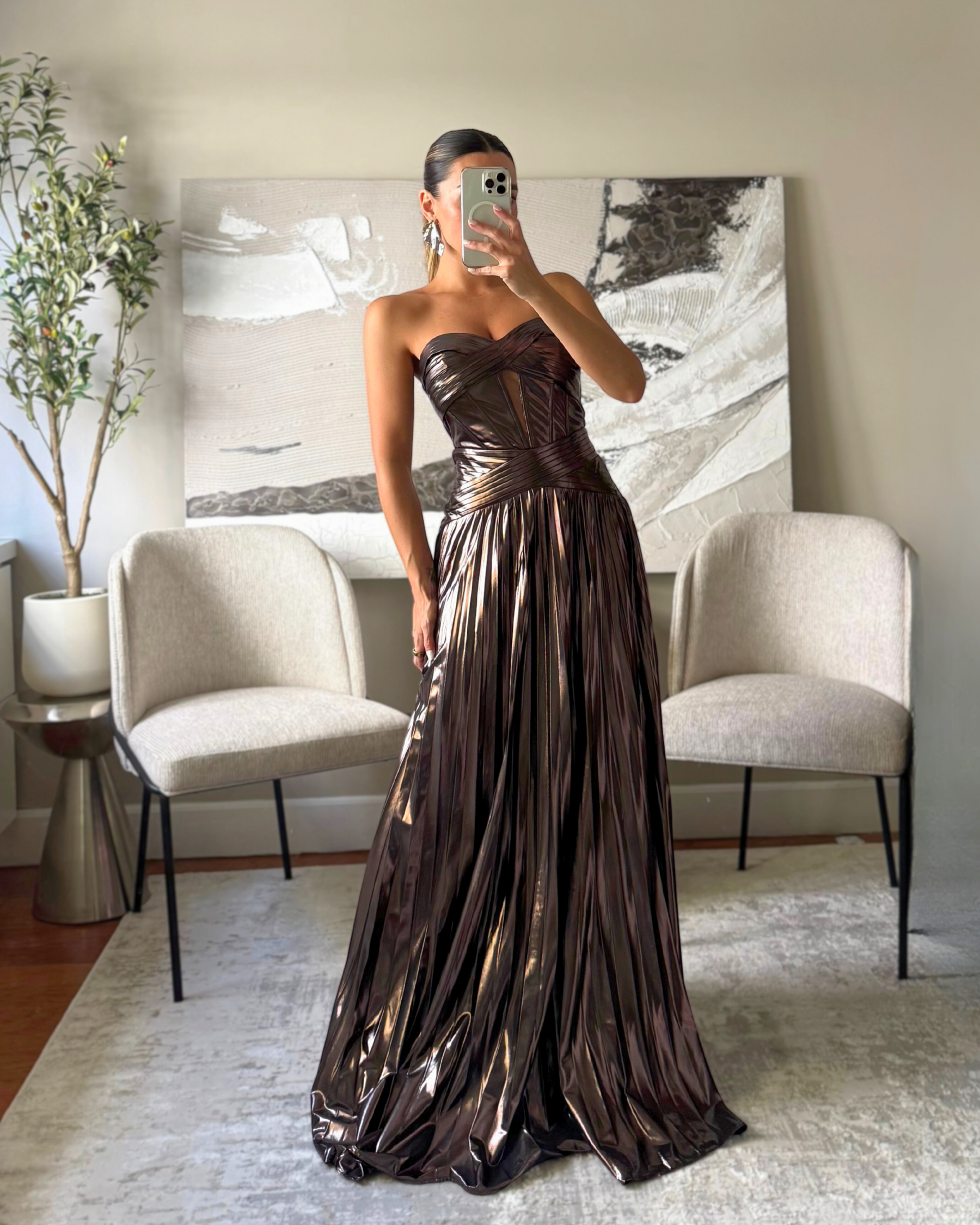 META CHOCOLATE DRESS