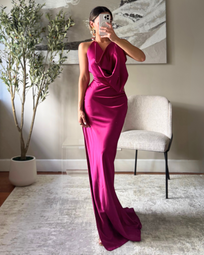 ANKARA MAGENTA DRESS