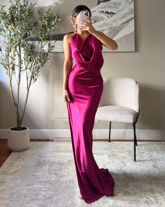 ANKARA MAGENTA DRESS