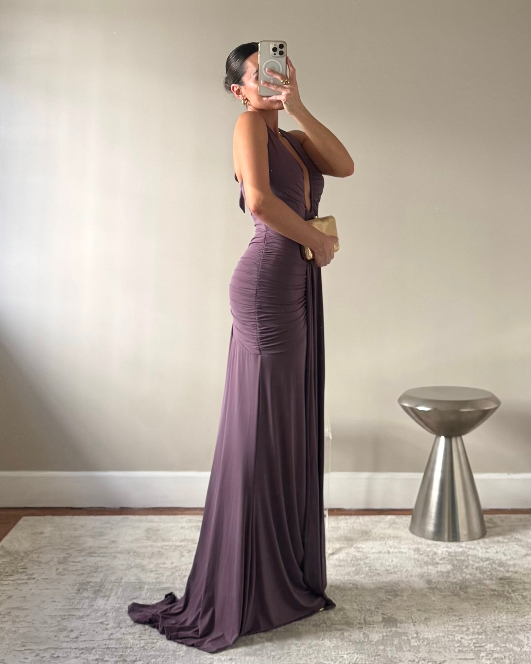 LARSSA MAUVE DRESS