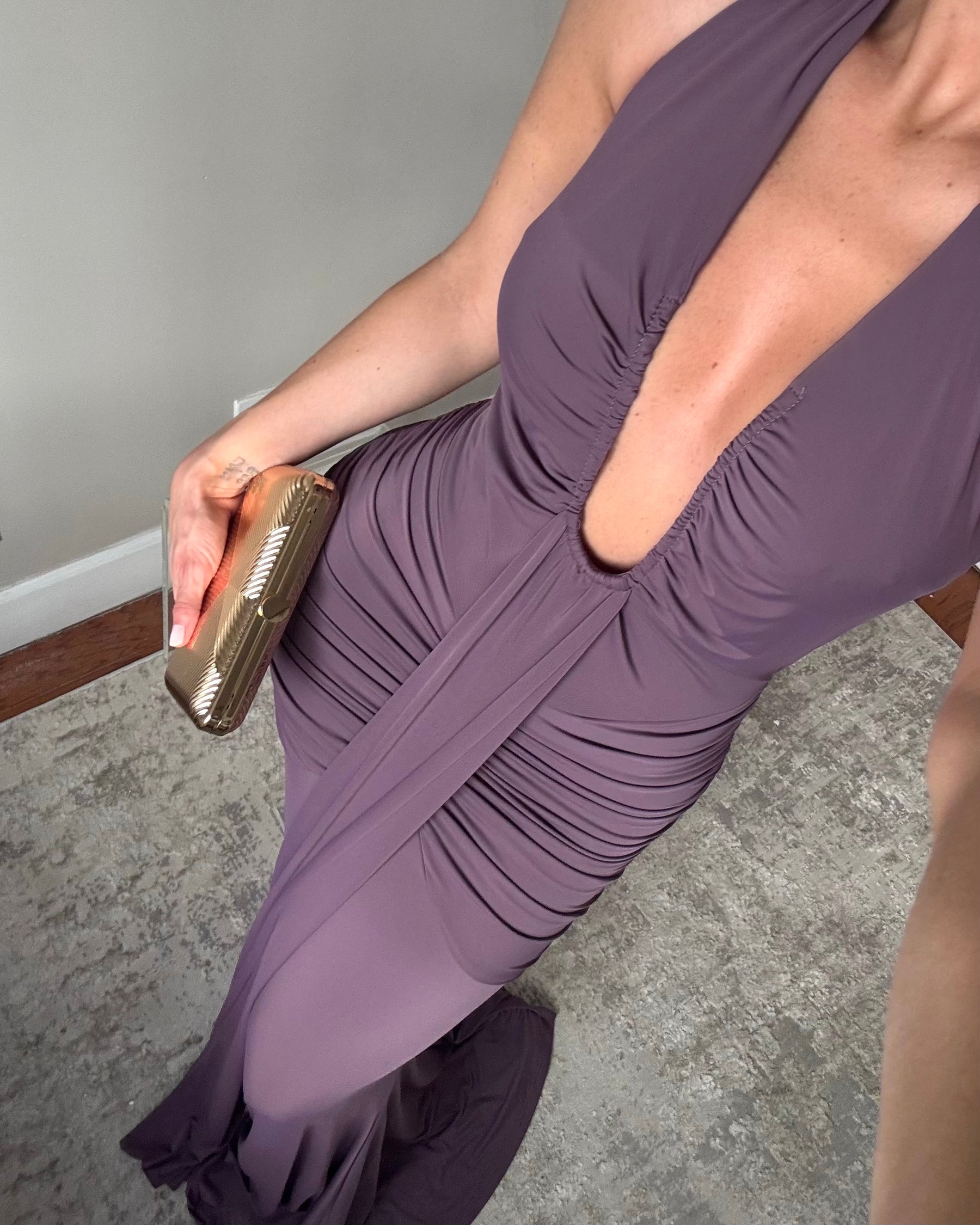 LARSSA MAUVE DRESS