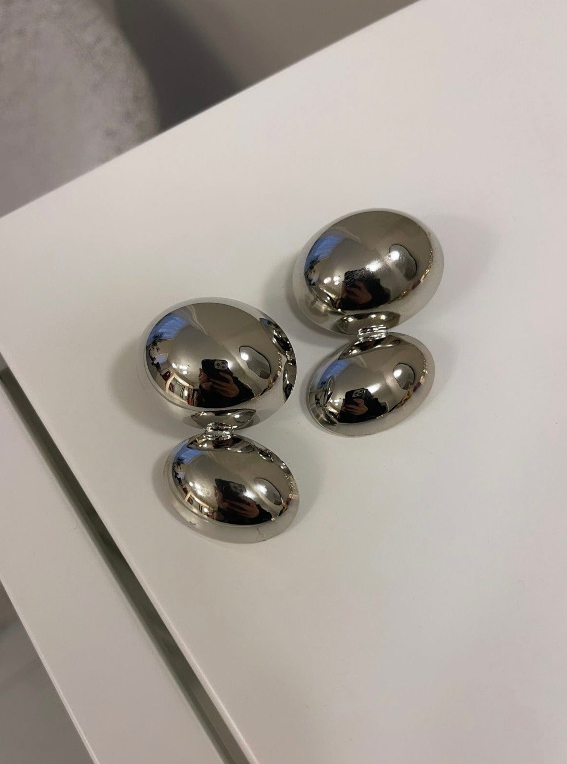 BAZEL SILVER EARRINGS