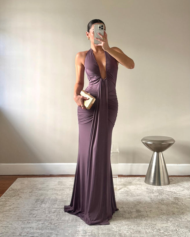 LARSSA MAUVE DRESS