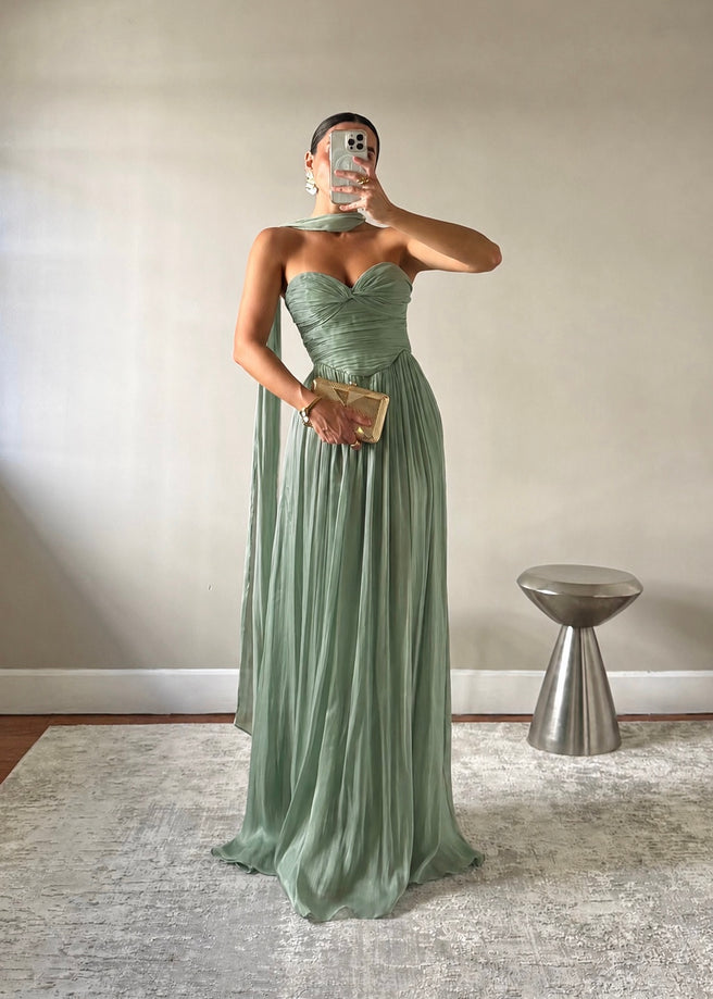NOA DUSTY SAGE DRESS