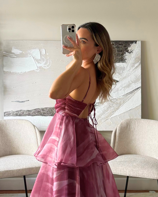 LORETTA MAGENTA DRESS
