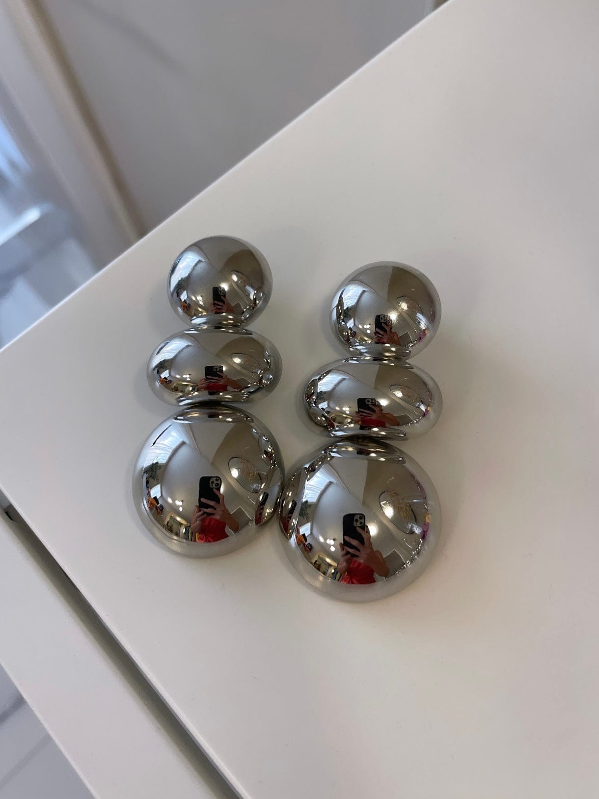 BAZEL SILVER EARRINGS