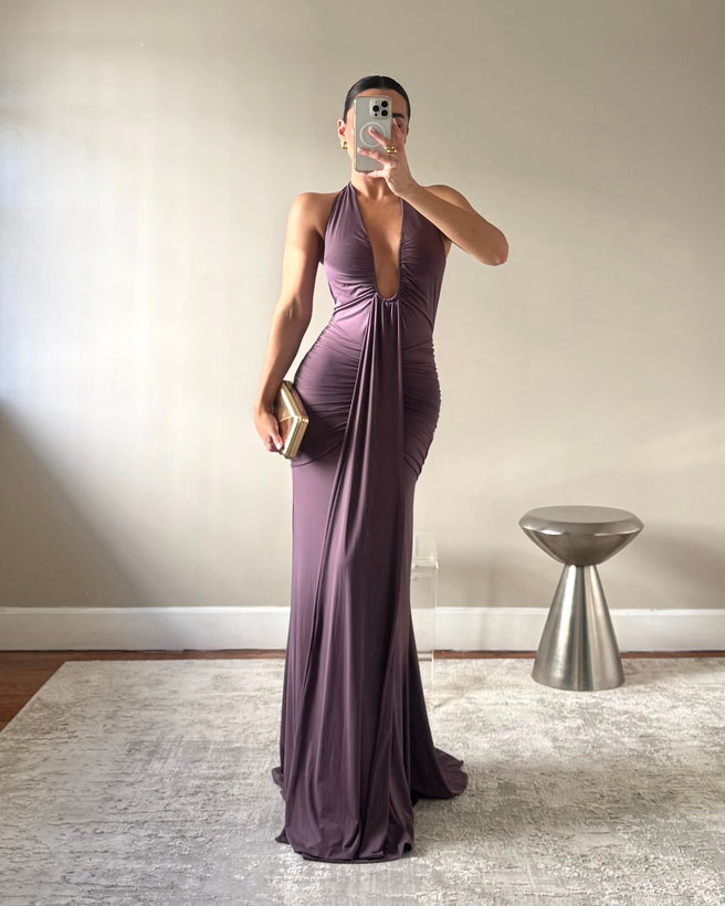 LARSSA MAUVE DRESS