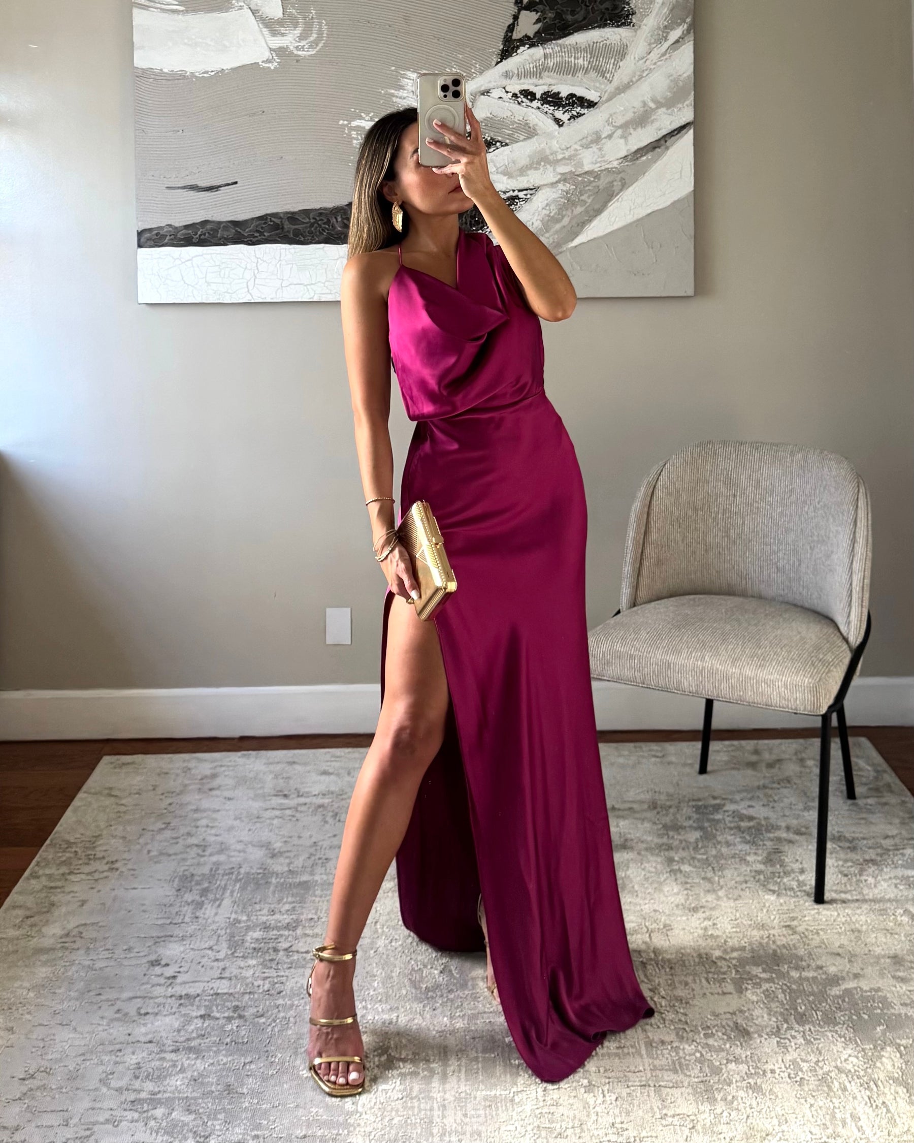 ANKARA MAGENTA DRESS