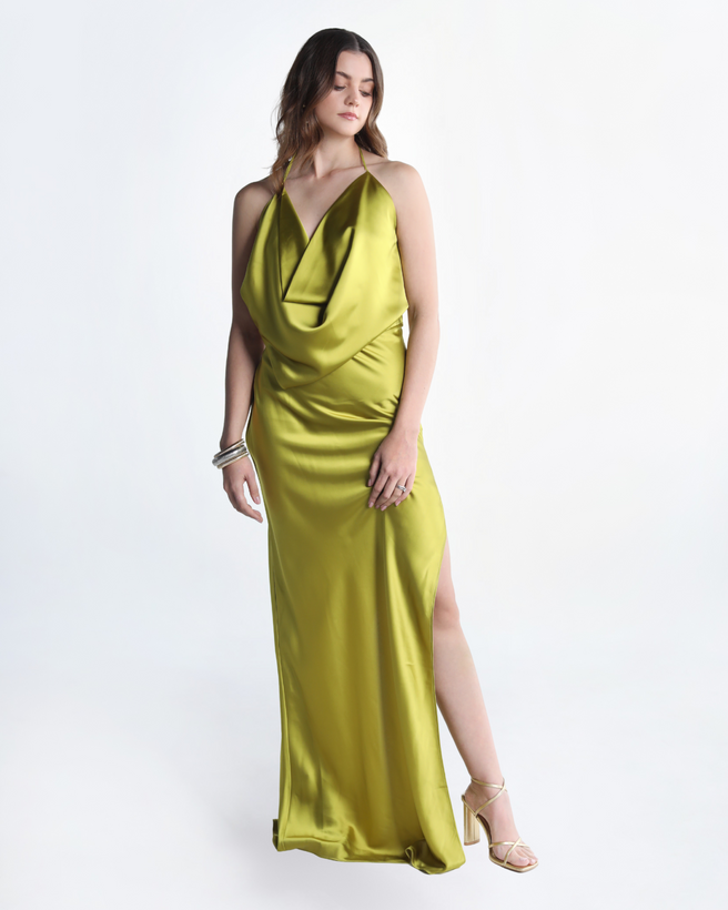 ANKARA MOSS DRESS