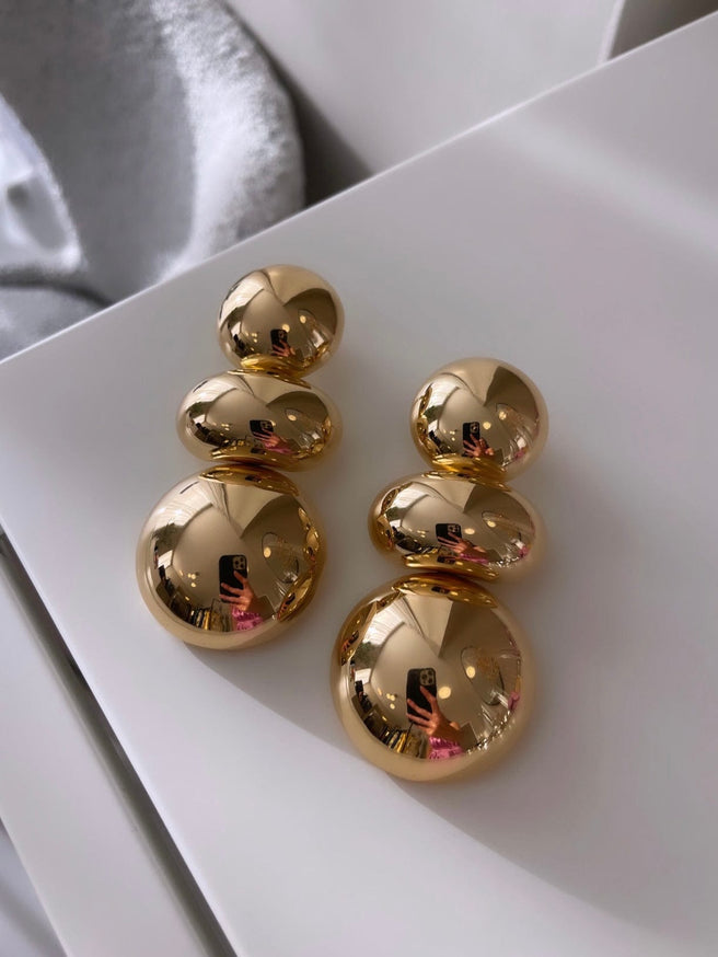 BAZEL GOLD EARRINGS