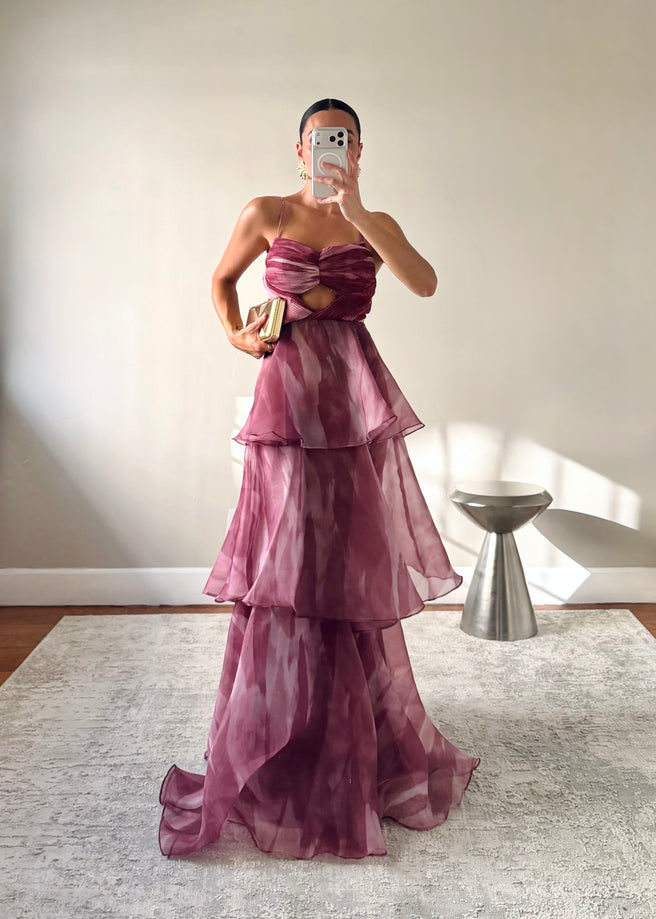 LORETTA MAGENTA DRESS