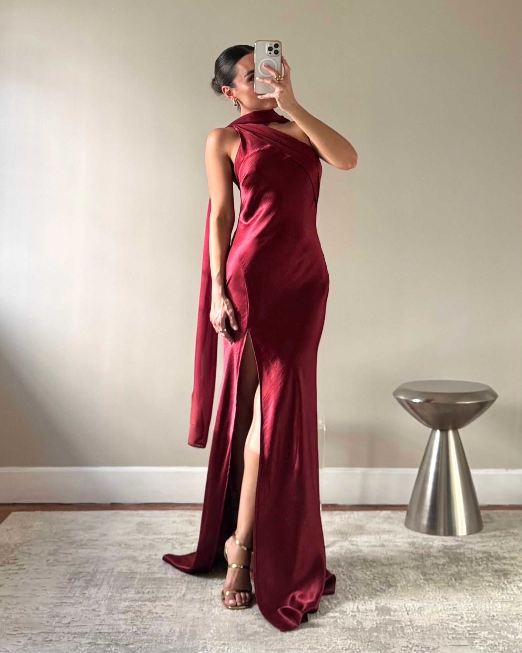 ZURI WINE DRESS