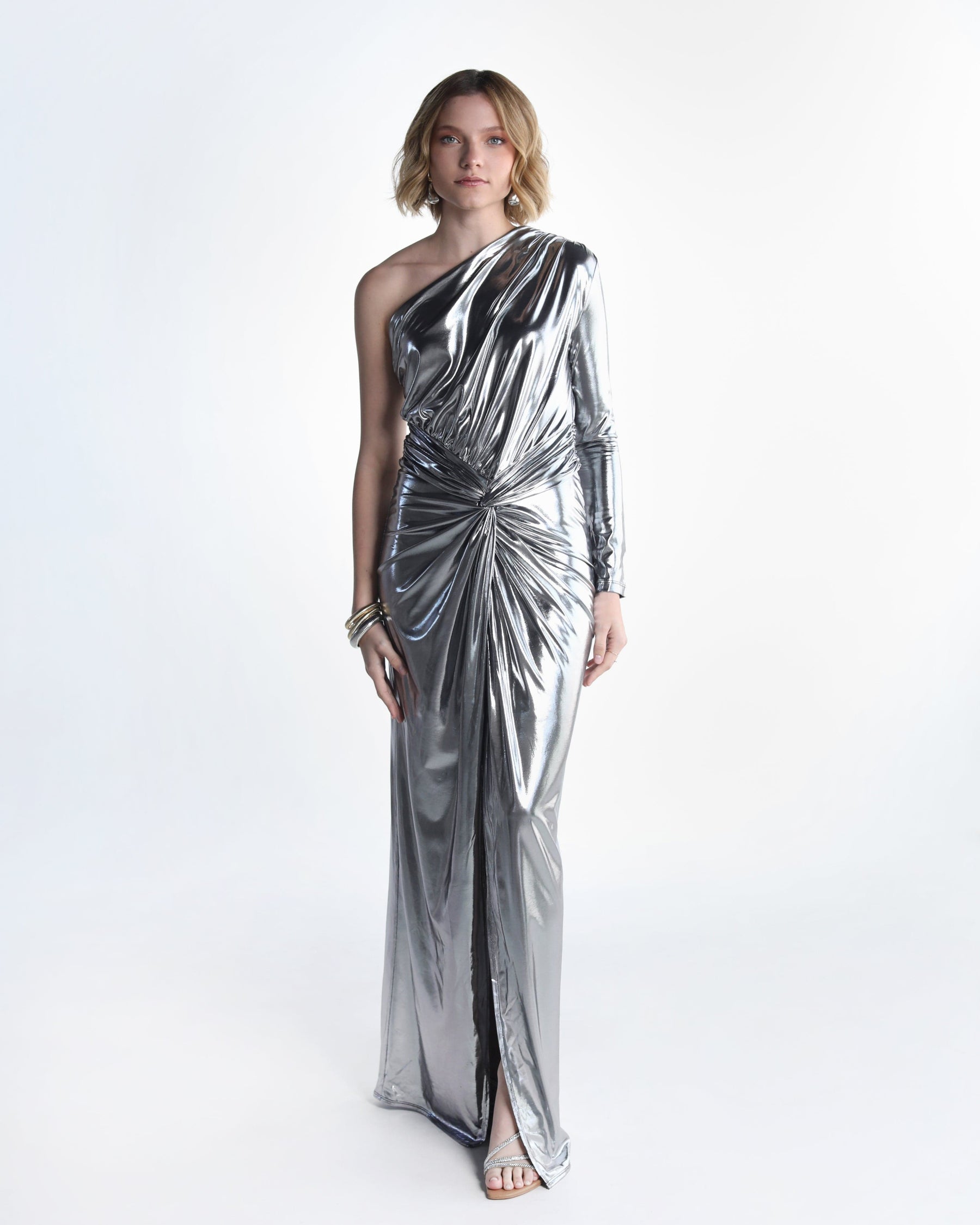venus silver dress VENUS DRESS Auka Studio