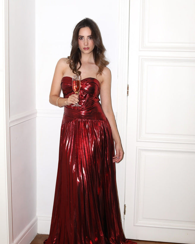 Meta Red Dress — Auka Dress Studio