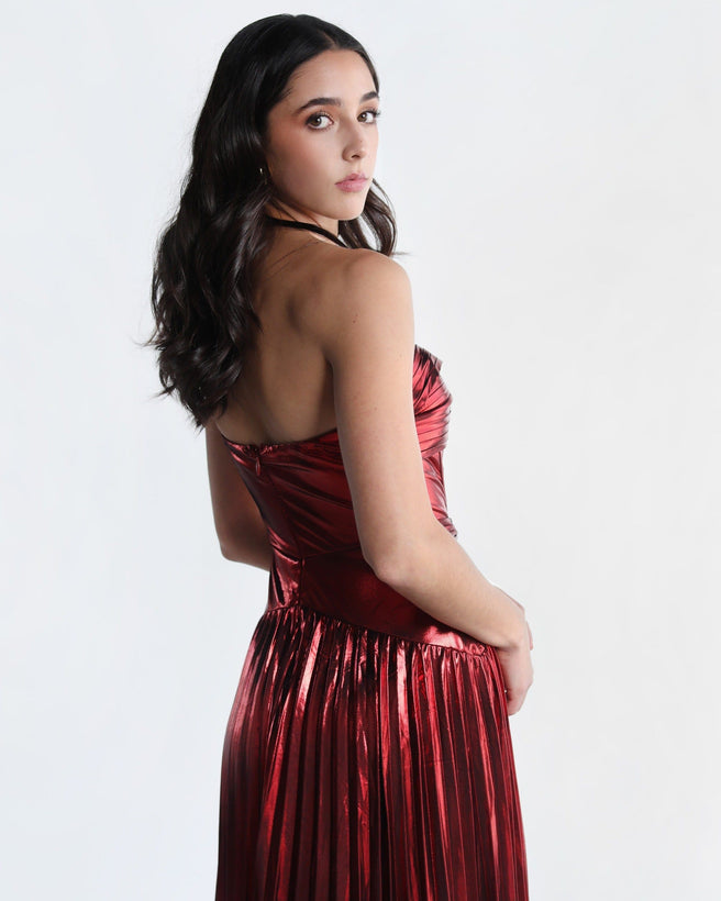 Meta Red Dress — Auka Dress Studio