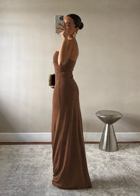 MAYA BROWN DRESS