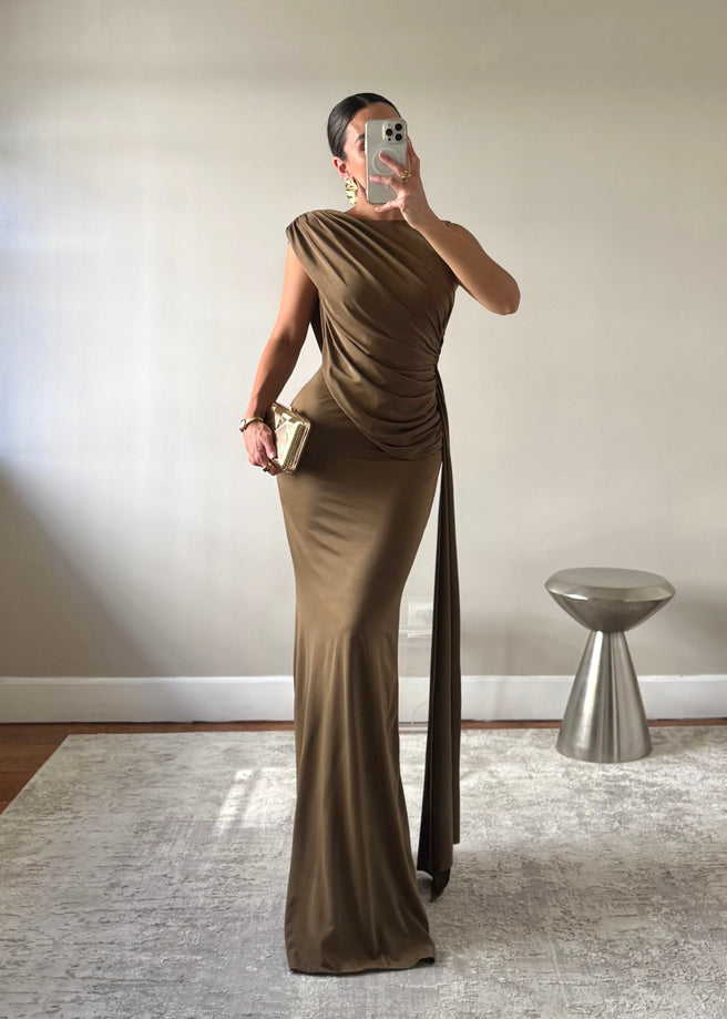 ZELI BROWN DRESS