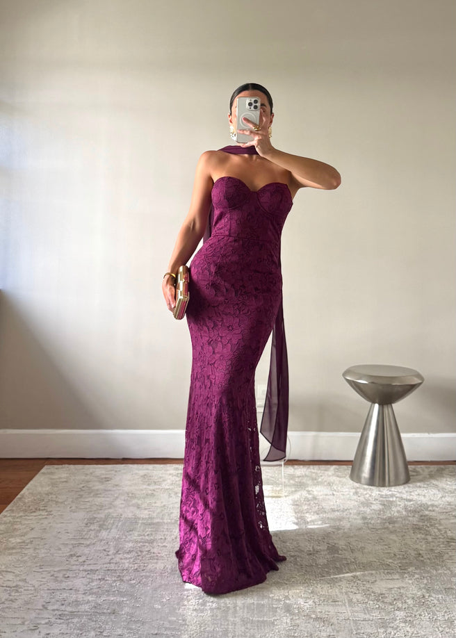 SERENA PLUM DRESS