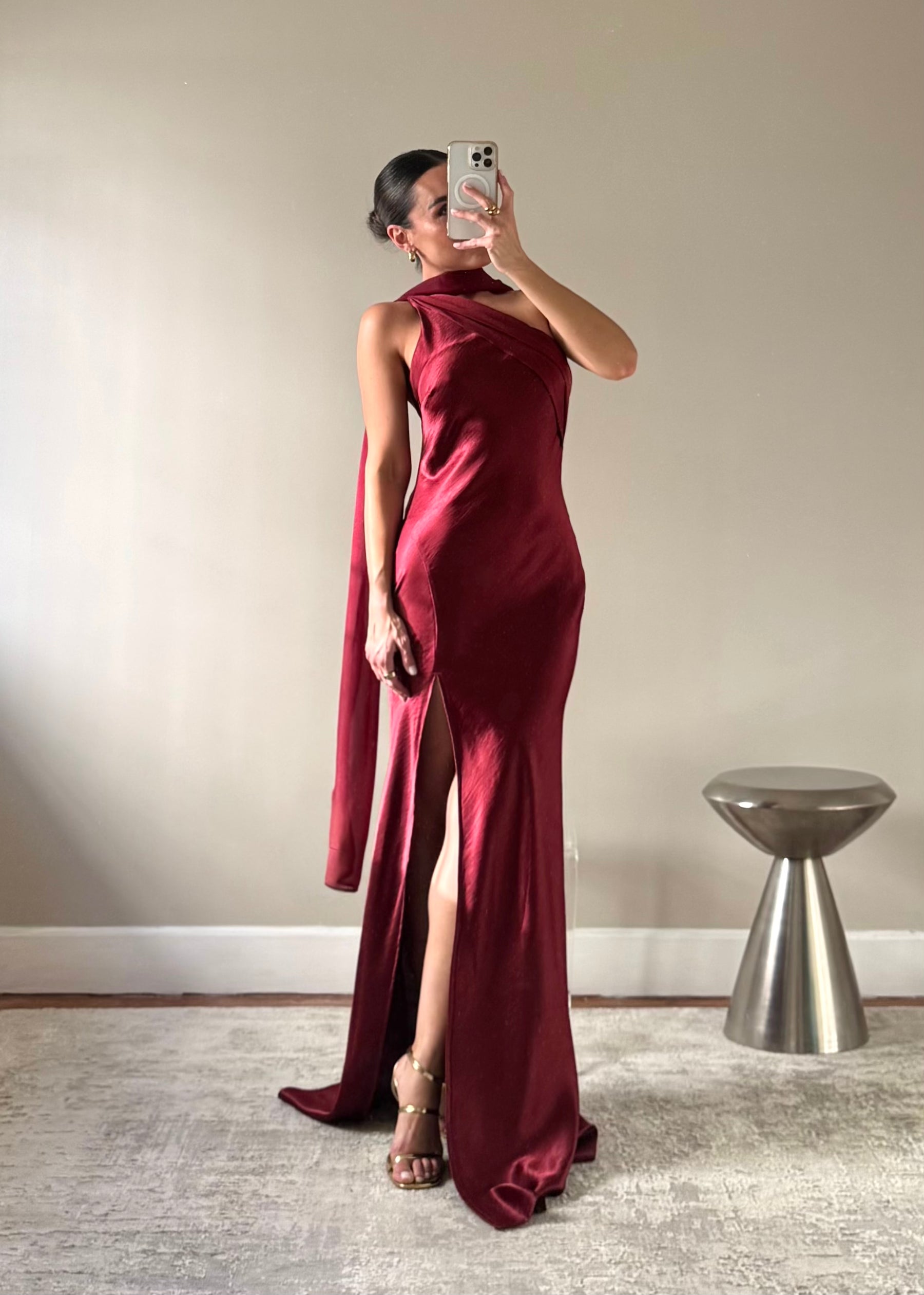 ZURI WINE DRESS