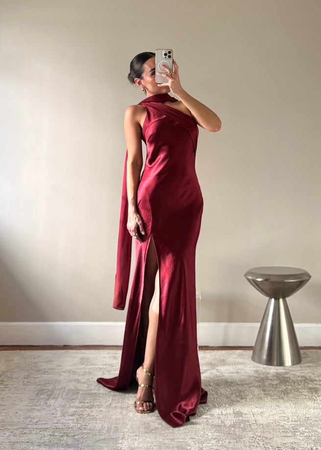 ZURI WINE DRESS