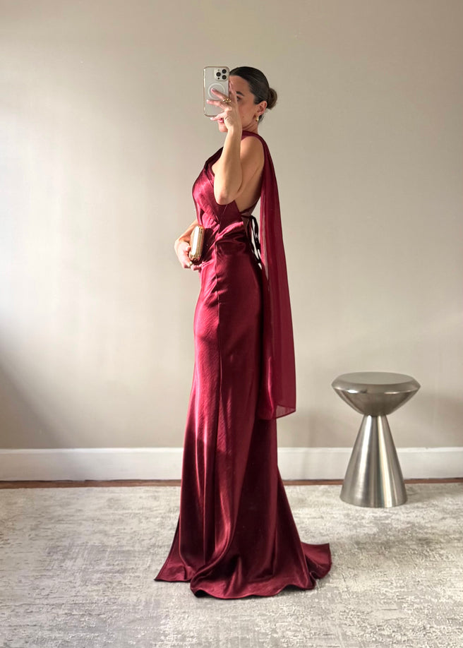 ZURI WINE DRESS
