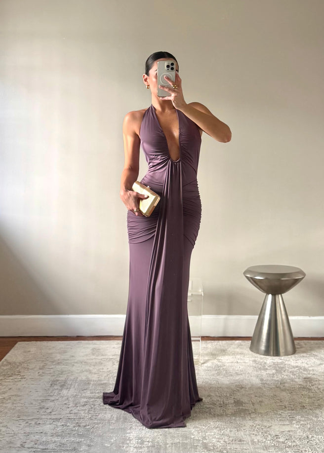 LARSSA MAUVE DRESS