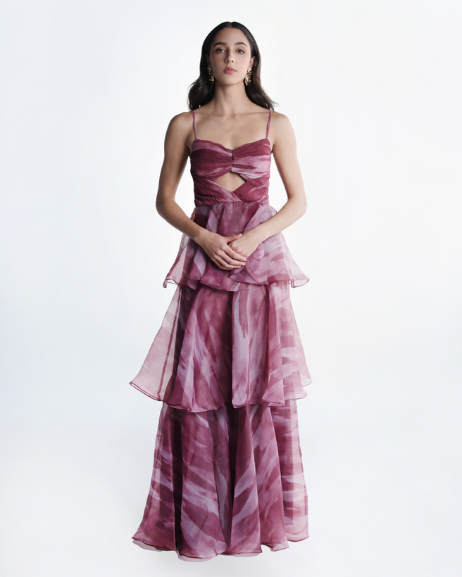 LORETTA MAGENTA DRESS