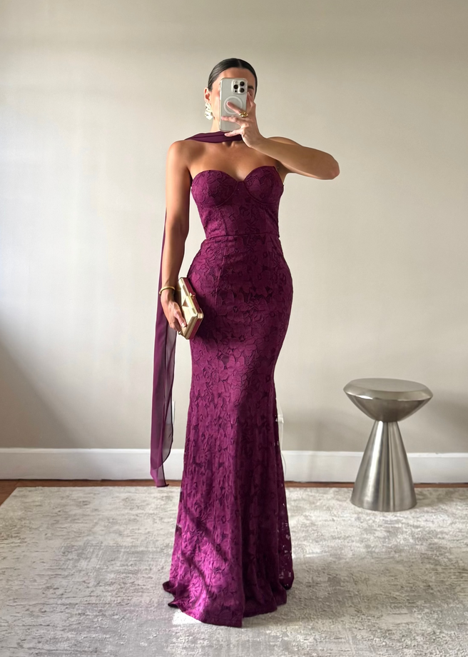 SERENA PLUM DRESS