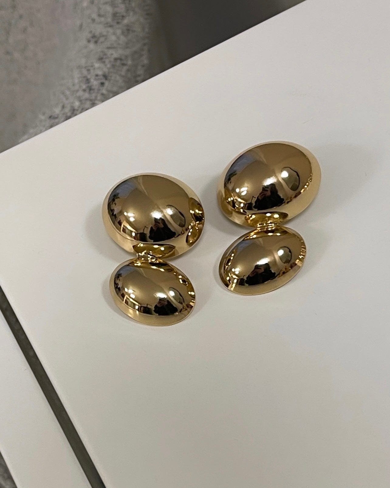 BAZEL GOLD EARRINGS - AUKA STUDIO