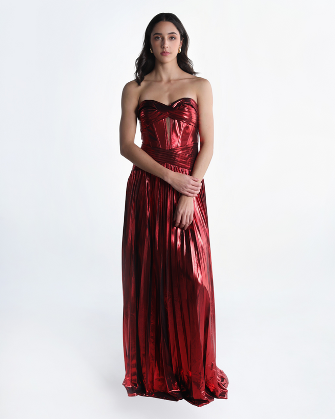 META RED DRESS